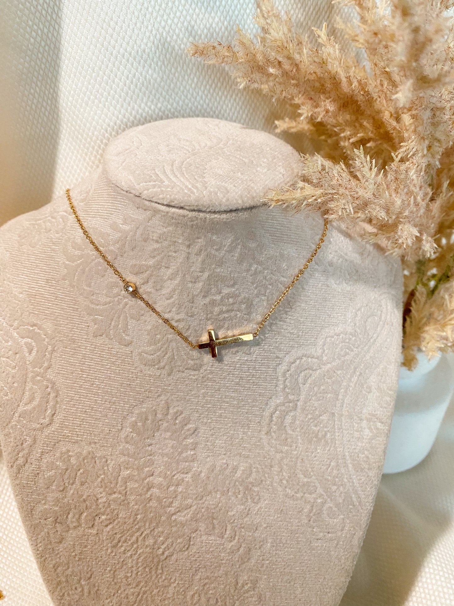 Abiel cross necklace