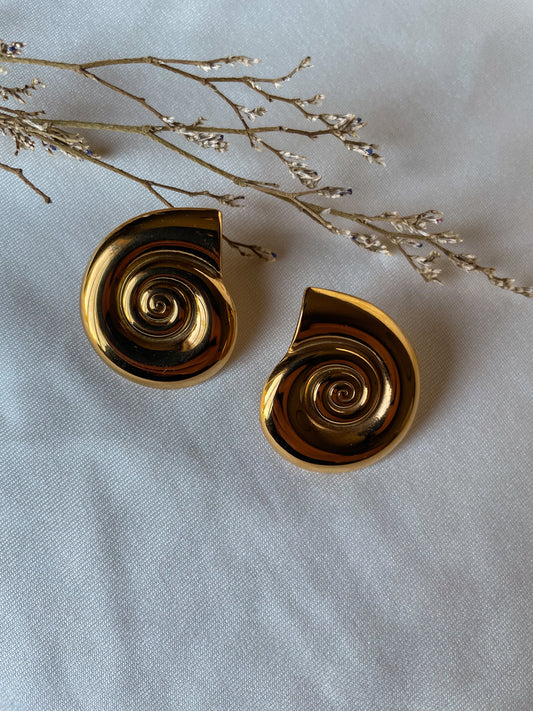 Sundial stud earrings